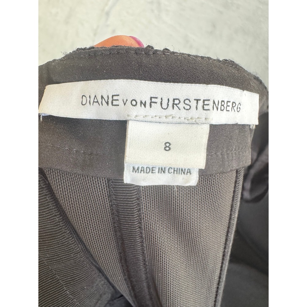 Diane von Furstenberg DVF Black Lace Strapless Sweetheart Cocktail Dress Size 8 - Picture 6 of 11